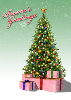 Insulation Greeting Card Presents (Glossy White)