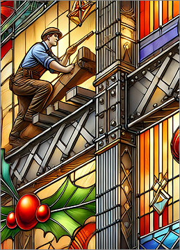 Ironworker Christmas Card Advance