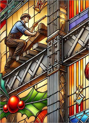 Ironworker Christmas Card Advance