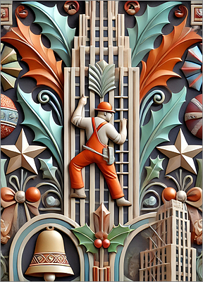 Ironworker Christmas Card Thriving