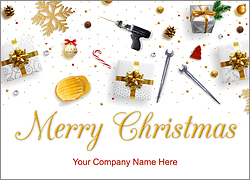 Ironworker Tools Holiday Card