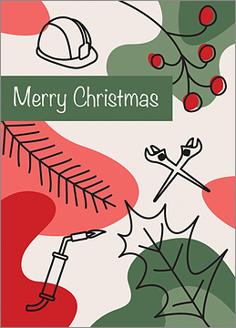 Ironworkers Holly Card