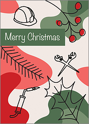 Ironworkers Holly Card