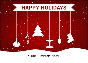 Ironworkers Ornaments Holiday Card