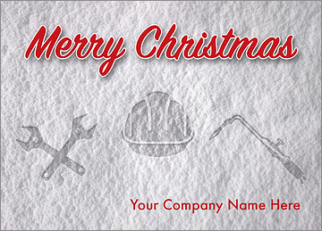 Ironworkers Snow Print Card