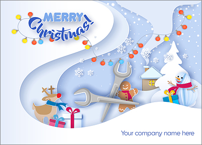 Ironworkers Snowflakes Card