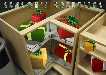 Kitchen Cabinet Christmas Card
