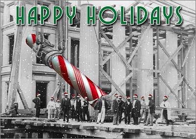 Laborers Christmas Card (Glossy White)
