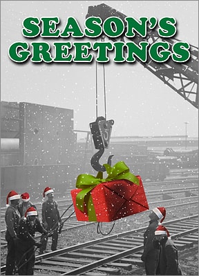 Laborers Holiday Card (Glossy White)