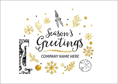 Landscape Architect Holiday Card (Glossy White)