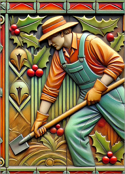 Landscaping Christmas Card Delighted