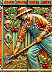 Landscaping Christmas Card Delighted