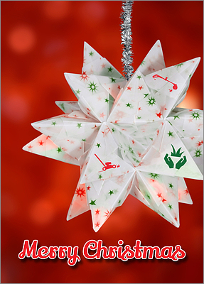 Lawn Care Christmas Star (Glossy White)