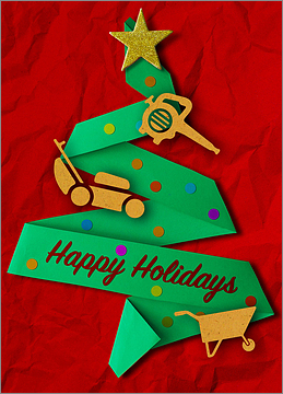 Lawn Care Green Tree Card