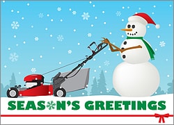 Lawn Care Holiday Card