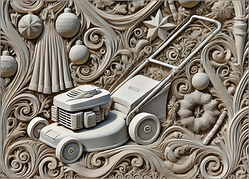 Lawn Christmas Card Cheery