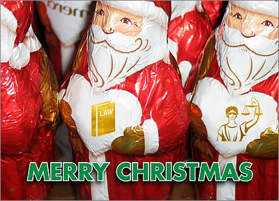 Legal Santas Card (Glossy White) 