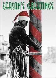 Lineman Candy Cane Pole