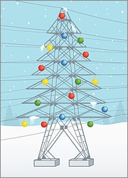 Lineman Christmas Card