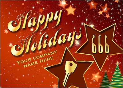 Locksmith Christmas Sky (Glossy White) 