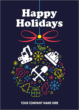 Machinery Seasons Greeting Card