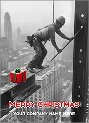 Merry Ironworker Greeting Card