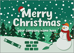 Merry Masonry Greeting Card