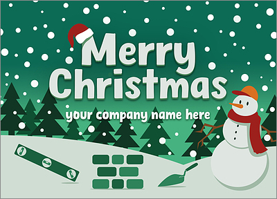 Merry Masonry Greeting Card