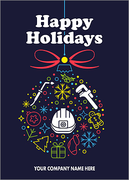 Metalwork Merry Christmas Card