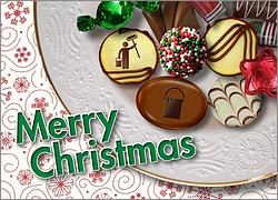 Painter Christmas Candy Card