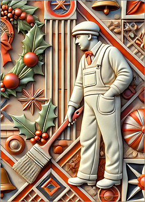 Painter Christmas Card lovely