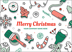 Painter Merry Christmas Card