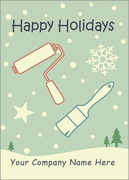 Painter Snowfall Card