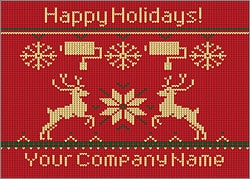 Painters Reindeer Christmas Card