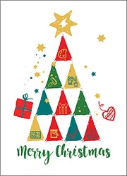Painters Tree Christmas Card
