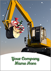 Peppermint Excavator Card