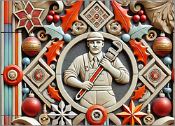 Plumber Christmas Card Enhanced