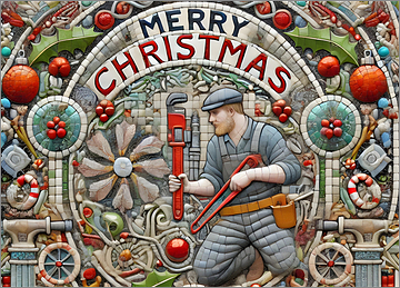 Plumber Christmas Card Wondrous