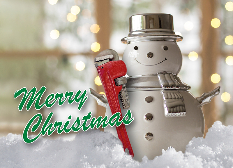 Plumbing Christmas Cards 