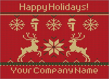 Plumbers Reindeer Christmas Card