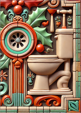 Plumbing Christmas Card Gleeful