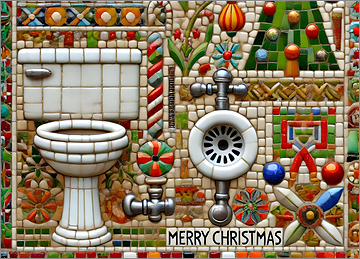 Plumbing Christmas Card Sportive