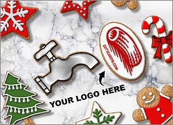 Plumbing Logo Cookies
