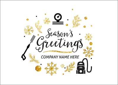 Power Washing Holiday Card (Glossy White) 