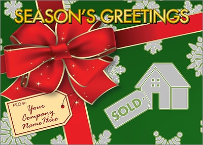 Real Estate Gift Wrap (Glossy White)