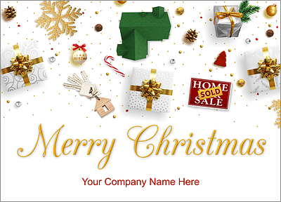 Real Estate Tools Holiday Card (Glossy White) 