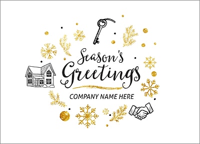 Realtors Icons Holiday Card (Glossy White) 