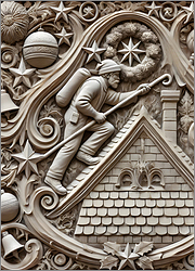 Roofer Christmas Card Celebrate