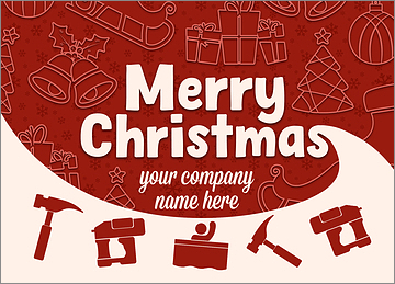 Roofer Seasons Greeting Card