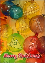 Roofing Glass Ornaments